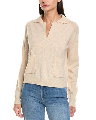Naadam Wool & Cashmere-Blend 1/4-Zip Pullover Women's