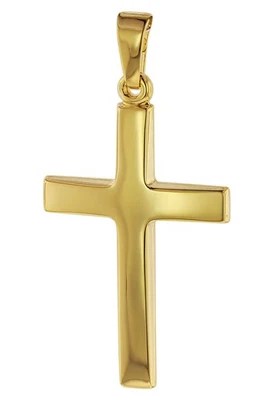 TRENDOR Schmuck Kreuz-Anhänger Gold 750 (18 Karat) 32 x 17 mm 75095 - Bild 1 von 4
