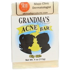 Grandma's Pure  Natural Oily Skin Acne Bar, 4 oz