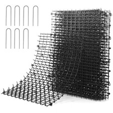 10 PCS Cat Scat Mat 16" x 12" Spiked Digging Deterrent for Dogs Garden Use