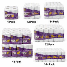 Kitchen Rolls 2ply Embossed Tissue White Paper Hand Towel Wipes Absorbent Tissue