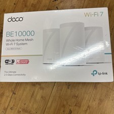 TP-Link Tri-Band WiFi 7 BE10000 Whole Home Mesh System Deco BE63 3 PACK SEALED