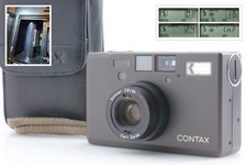 Double Teeth Black ALMOST UNUSED w/ Case Contax T3 35mm Film Camera JAPAN