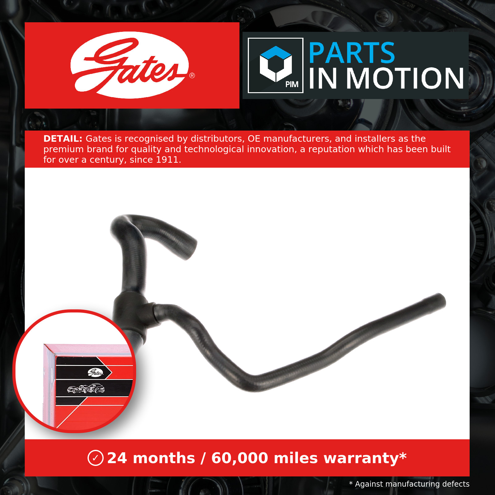 Original Gates Radiator Hose 05-2555 for Opel - Image 12