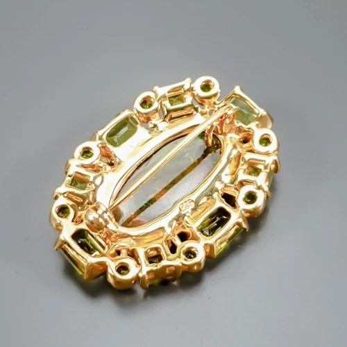 Broche Super Top AA+ 11 ct+ Ópalo Negro Natural Plata de Ley 925/NB30487 Foto 2 de 4