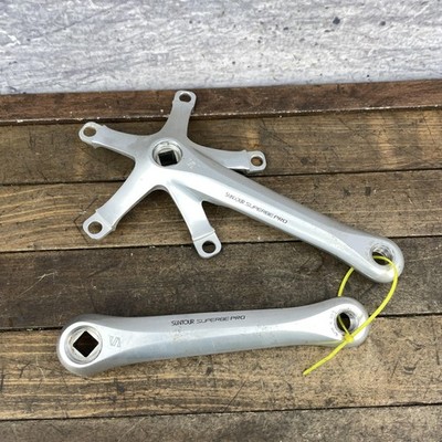 Vintage Suntour Superbe Pro Crankset 170mm 144 BCD Square Taper