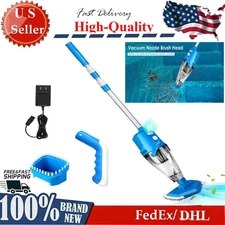 Cordless Rechargeable Pool Vacuum Handheld Pool Cleaner with Telescopic Pole