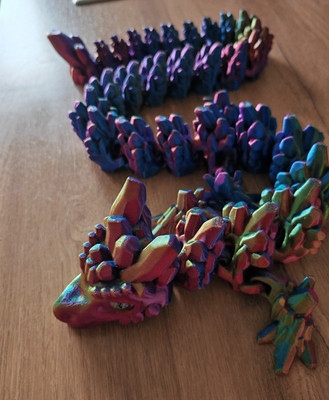 Gelenkiger großer Drache 80 cm (3D-gedruckt)