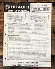 Hitachi HTA-07 Stereo Service Manual Original 