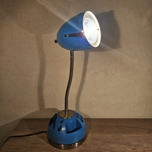 LAMPE DE BUREAU FLEXIBLE BLEU KEMA KEUR / VINTAGE ANNÉES 80 - 第 11/14 張圖片