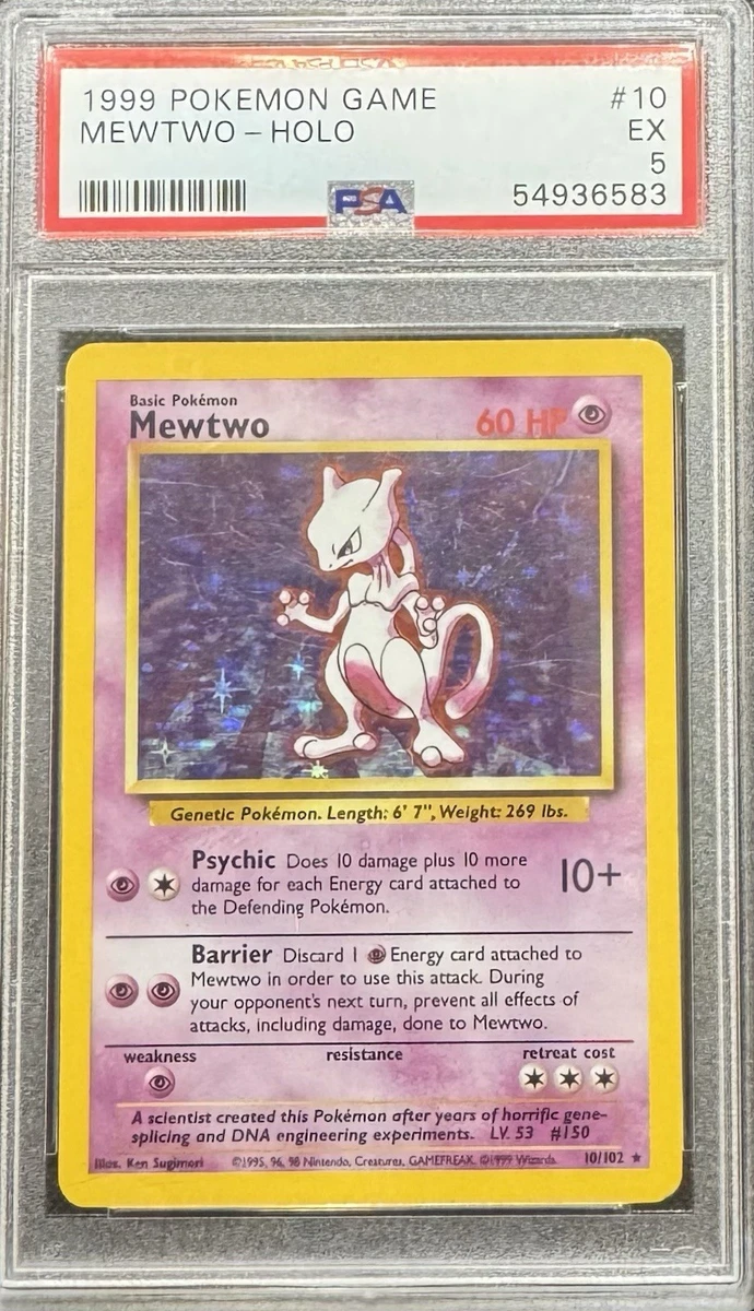 Mewtwo Pokémon TCG Professional Sports Authenticator (PSA