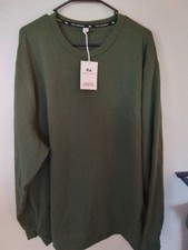 Free Assembly Men's Crewneck Fleece Sweatshirt Long Sleeve Green Leaf Size 3XL