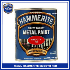 Hammerite - Smooth Direct To Rust Metal Paint - ALL Colours - 750ML