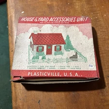 Bachmamn Plasticville House & Yard HY-6 Unit w/ Original Box Inserts Complete
