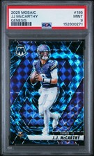 2025 Panini Mosaic - J.J. McCarthy #195 Genesis Mosaic Prizm PSA 9