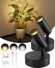 Spotlights Indoor with Remote, 3000Mah Rechargeable Battery Plant Spotlight Indo