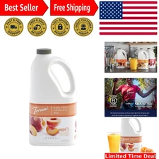 64oz Peach Smoothie Mix - Real Fruit, No Preservatives for Refreshing Bliss