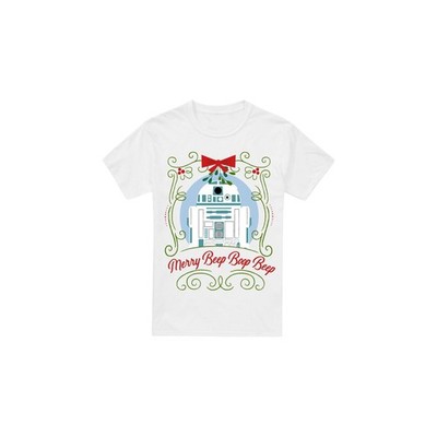 Star Wars - ''Merry Beep Boop Beep'' T-Shirt für Herren - weihnachtliches (TV3951)
