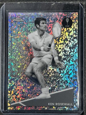 Rosewall, Ken - 2021 Topps Chrome Tennis - B&W Mini-Diamond