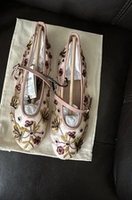 BALLERINE A RETE RICAMATE FLOREALI ZARA