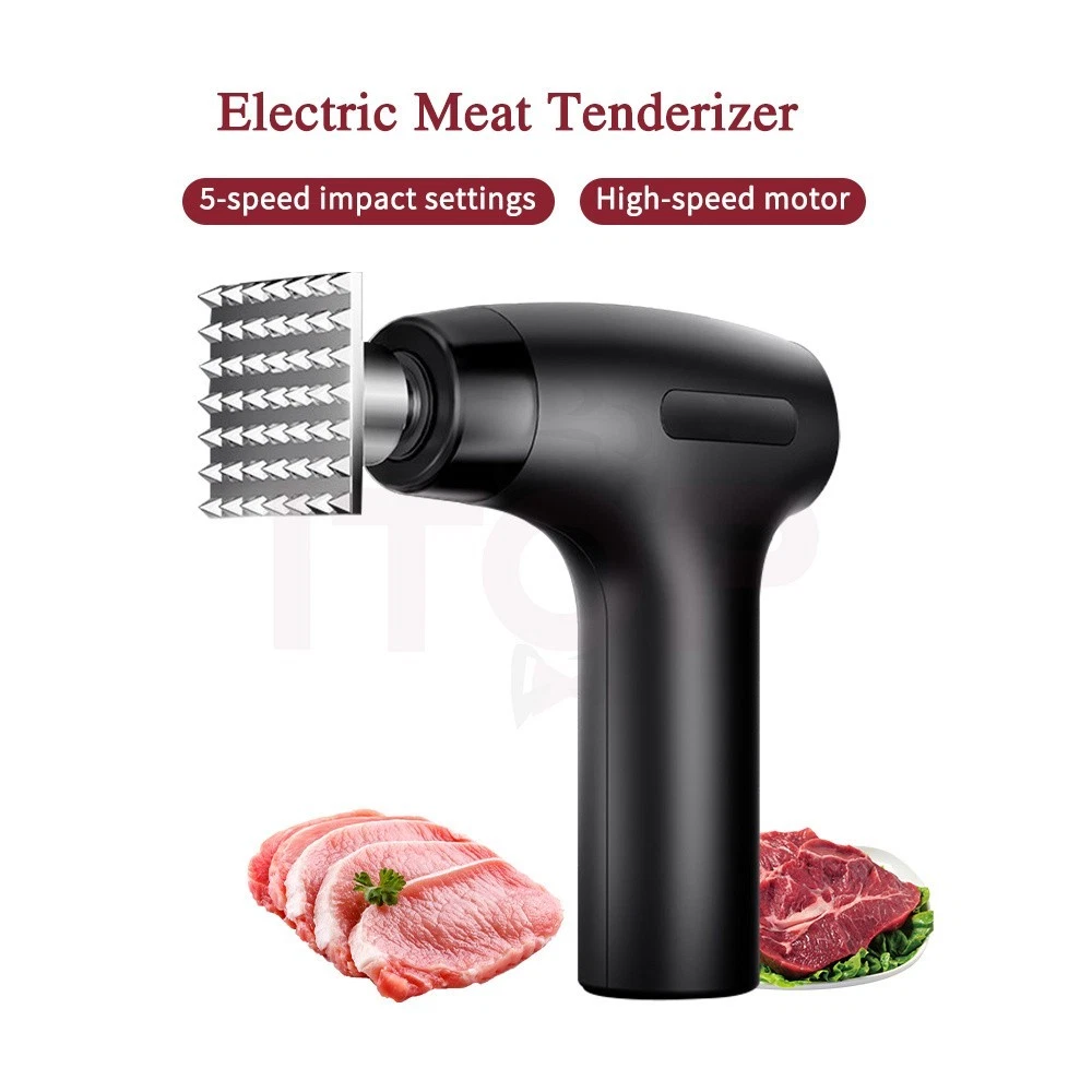 Electric Meat Tenderizer 5-speed Steak Hammer for Homeuse Rechargeable 49 spikes