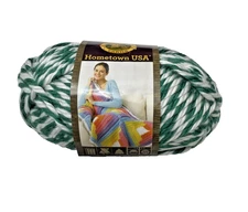 LION BRAND HOMETOWN STRIPE YARN - LOT of 3 - Color: SPARTAN - Great Yarn!