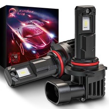 2 PCS 9005 LED Fog Light Bulbs 24000LM 400 Bright 6500K White Fanless