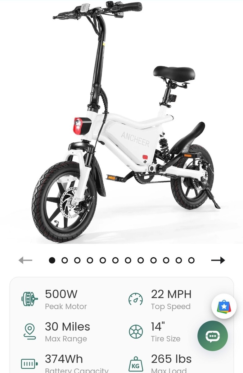 ANCHEER StreetRider Electric Bicycle for Adults Teens, is certified to UL  2849