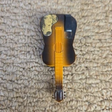  RARE Vintage 1980’s Female Artist Rock Guitar Electronic Gas Lighter Untested