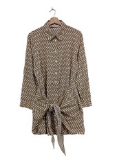 ZARA Abito a maniche lunghe Donna Abito Taglia IT 44 bianco sporco stile casual