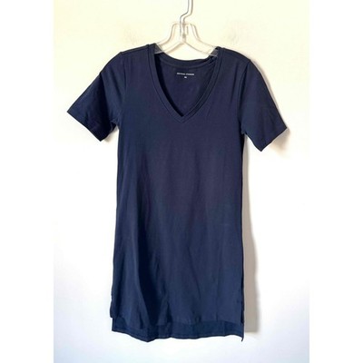 Universal Standard Basic T-Shirt Mini Dress Navy Blue Size 00-0 NEW