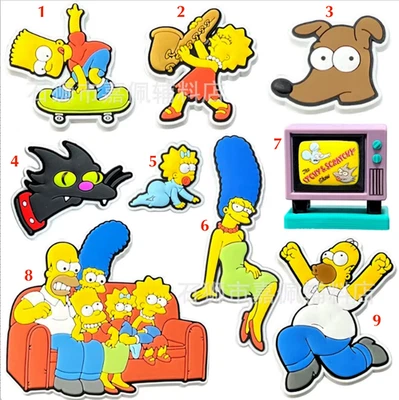 Simpsons Shoe Charms PVC Waterproof Charms 7 Different Styles One Delivery Cost