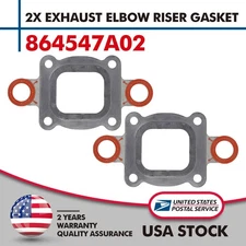 Exhaust Elbow Riser Dry Joint Gasket Restricted Flow For MerCruiser 27-864547A02