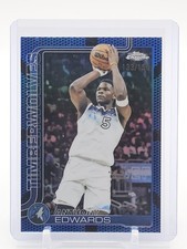 ANTHONY EDWARDS 2025-26 TOPPS CHROME BLUE BASKETBALL REFRACTOR /150 #151 Q2283
