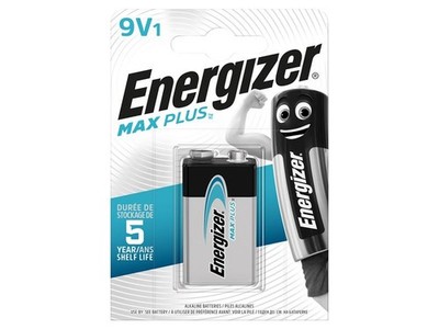 Energizer  MAX PLUS  9V Alkaline Batterie (Pack 1) ENGMAXP9V1