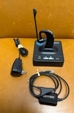 Leitner LH280 Wireless Office Headset Telephone Earpiece Charging Dock Used