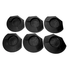  6 Pieces All-Direction Putter Cups Practice Black Golf Putting Cup Golf 