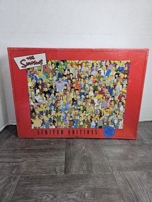 RARE INCOMPLETE Simpsons Limited Jigsaw Puzzle Sunday Afternoon Near (READ)  23