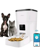 Automatic Cat Feeder, 3L Smart Cat Dry Food Dispenser with Portion Control &...