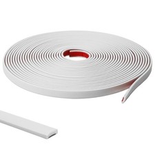 Peel and Stick Moulding Trim, White(Paintable) Flexible PVC Self Adhesive Wall