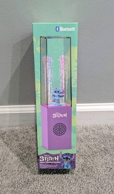 NEW Disney Stitch Bluetooth Wireless Dancing Water Speaker 11'' Surfing Purple 