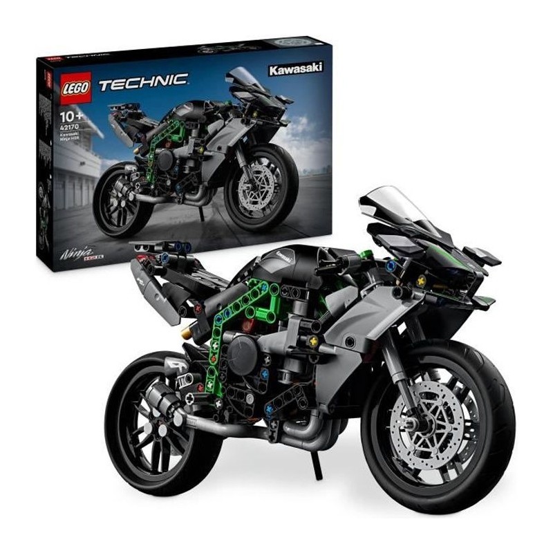 Moto Kawasaki Ninja H2R LEGO Technic 42170 de collection pour ado