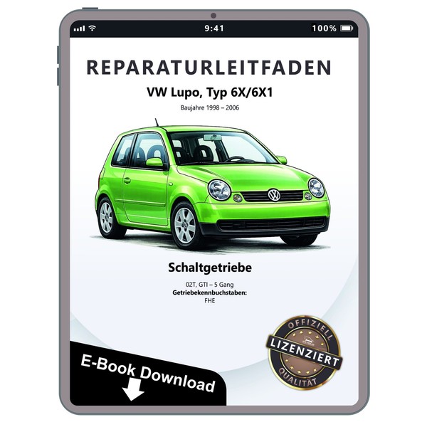 VW Lupo 6X 98-06 5 Gang Schaltgetriebe 02T GTI Kupplung Reparaturleitfaden Ebook-image