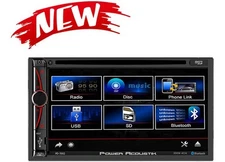 Power Acoustik PD-7002 D-Din 7" LCD Touch DVD,CD,AM/FM,USB,BT, Phone Link Stereo