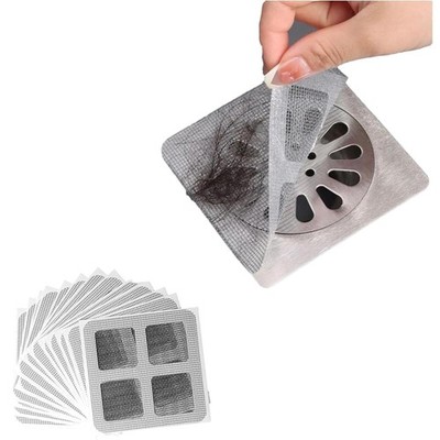 20 selbstklebende Haarfilter Abfluss Dusche Bad Weiße Einweg