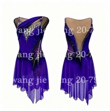 Figure Skating Dress Ice Figure Skating Dress For Competition purple dyeing