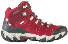 Oboz Bridger Mid B-Dry Waterproof Hiking Boots Women's Sz-9 Red Worn 1X 260 