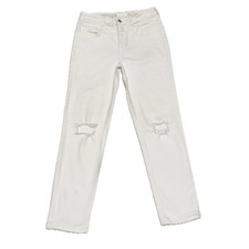      PILCRO AND THE LETTERPRESS High-Rise Slim White Stretch Jeans  Women's 27