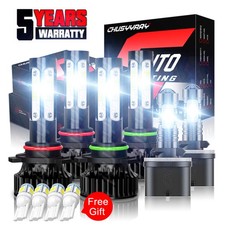 For Chevy Suburban Tahoe 2001-2006 4-sides Led Headlights Fog Light Bulbs 6x