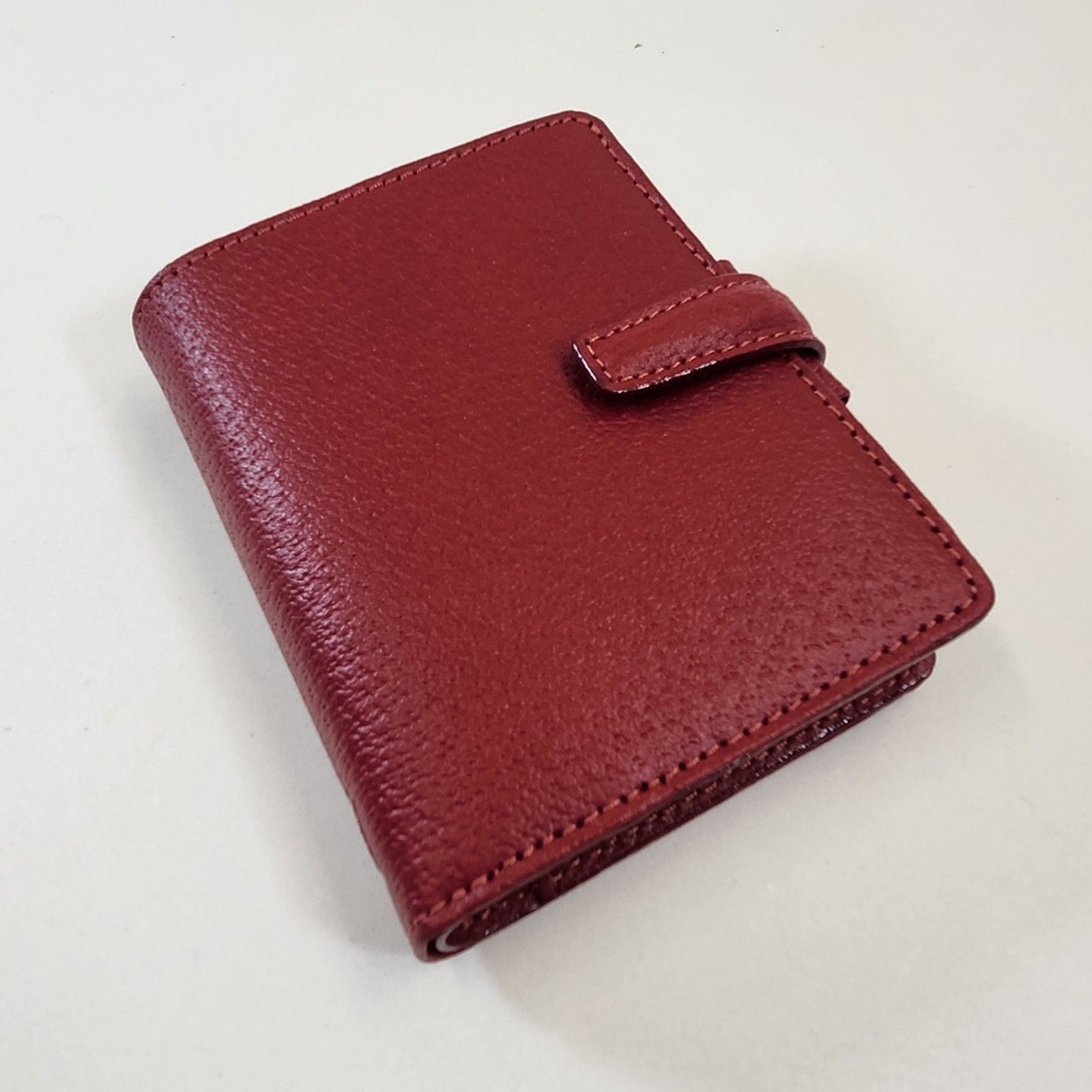 Filofax Mini Pimlico Organizer Calendar Red Italian Leather 2005 Address Book
